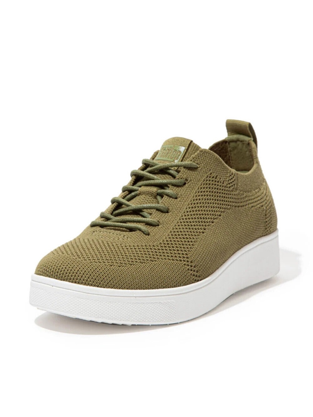 FitFlop Rally DR4 Sneakes Women's Size 8.5 Olive Green Tonal Knit Trainers Shoes